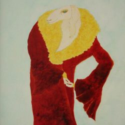 „Yolanda“ 2006 Eitempera, Öl auf Schablonenpapier, 70x100 cm
